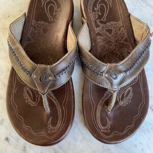 OluKai Mea Ola Men's Leather Sandals